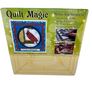 Cardinal Quilt Magic Kit #142 NO SEW Hanging Bird Easy Craft USA 11.75"x 11.75"
